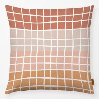 Kissen Burnt Orange Color Block