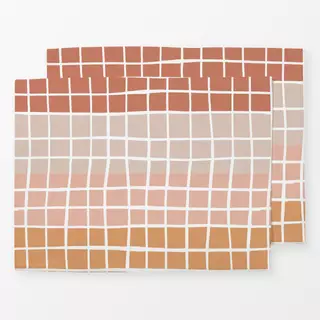Tischset Burnt Orange Color Block