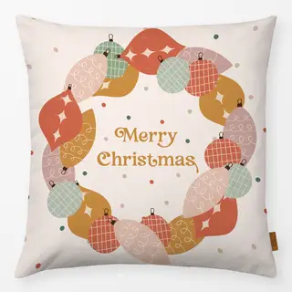 Kissen Merry Christmas Weihnachtskranz