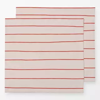 Servietten Red Stripes