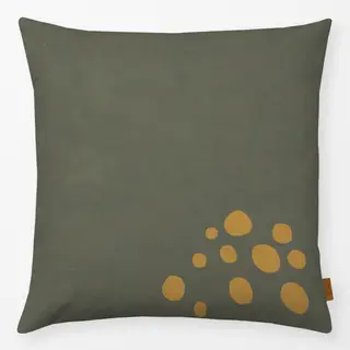 Kissen Happy Dots Polka Warmgrau