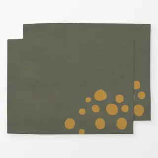 Tischset Happy Dots Polka Warmgrau
