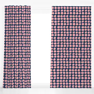 Dekovorhang Happy Dots Rosa