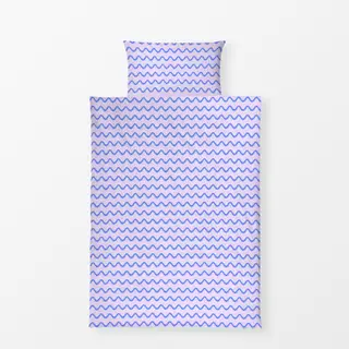 Bettwäsche Welle Lila & Blau