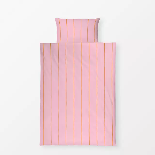 Bettwäsche Streifen Pink Orange von Maren Gross