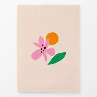Geschirrtücher Blüte Orange Blatt