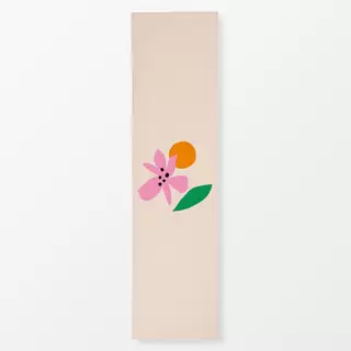 Tischläufer Blüte Orange Blatt