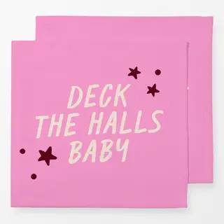 Servietten Typo Weihnachten "Deck the Halls Baby"