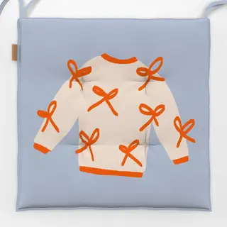Sitzkissen Pullover mit Schleifen