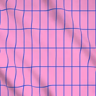 Meterware Grid Pink & Blau