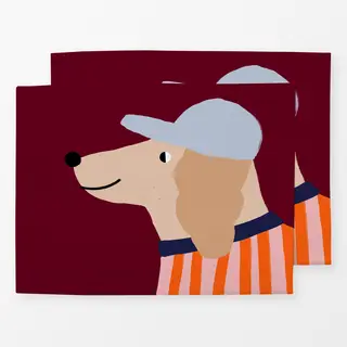 Tischset Super cooler Hund