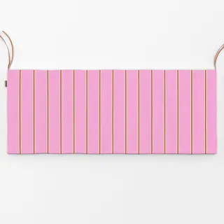 Bankauflage Streifen Rosa & Braun