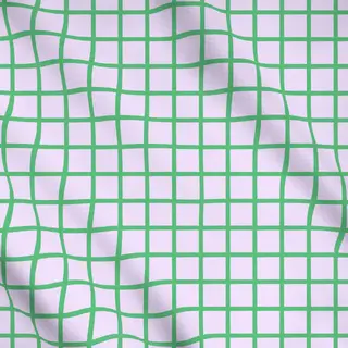 Meterware Karo Grid Lila & Grün