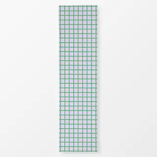Tischläufer Karo Grid Lila & Grün