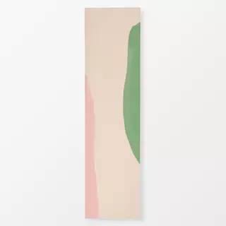 Tischläufer Watercolor Shapes Pink & Green
