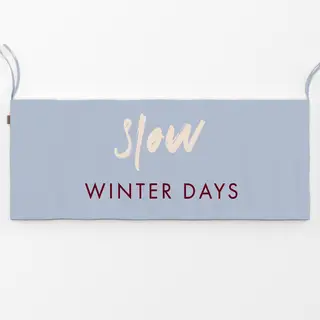 Bankauflage Typo "Winter Days"