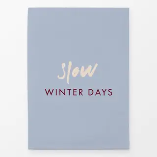 Geschirrtücher Typo "Winter Days"