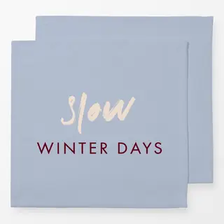 Servietten Typo "Winter Days"