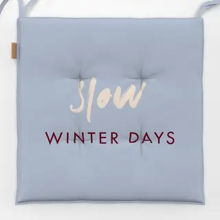 Sitzkissen Typo "Winter Days"