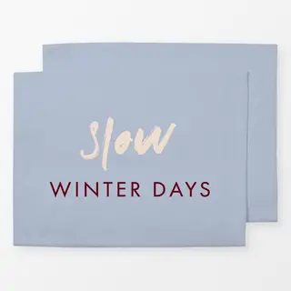 Tischset Typo "Winter Days"