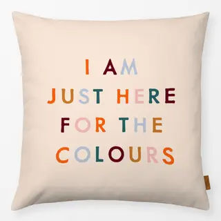 Kissen Typo Herbst Farben