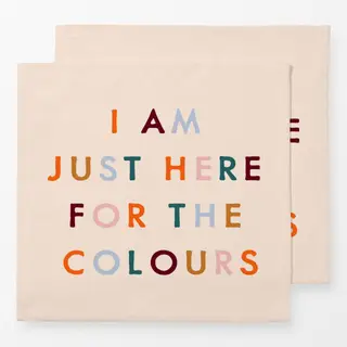 Servietten Typo Herbst Farben