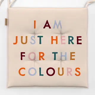 Sitzkissen Typo Herbst Farben
