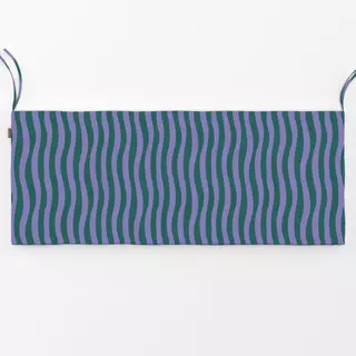Bankauflage Magic Waves Lila & Grün