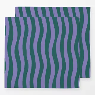 Servietten Magic Waves Lila & Grün