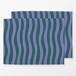 Tischset Magic Waves Lila & Grün