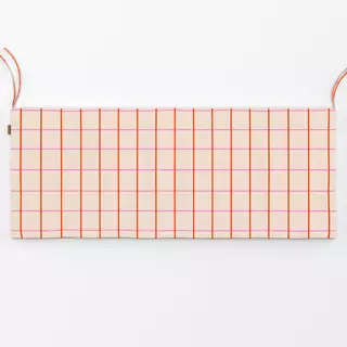 Bankauflage Grid Rot & Pink