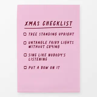 Geschirrtücher Checklist Weihnachten