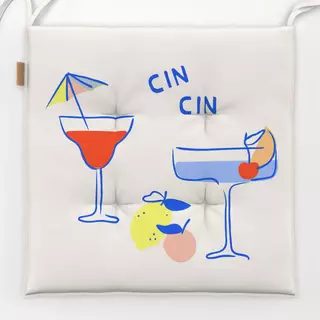 Sitzkissen Sommer Cocktails Cin Cin