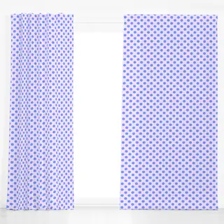 Dekovorhang Punkte Blau & Lila