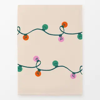 Geschirrtücher Lichterkette Weihnachten