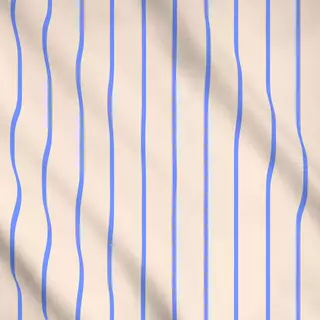 Meterware Streifen Blau & Weiß