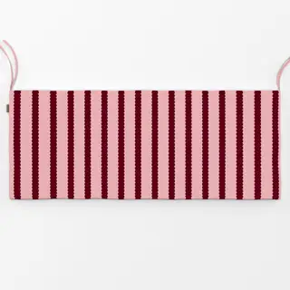 Bankauflage Bubble Stripes Rosa & Bordeaux