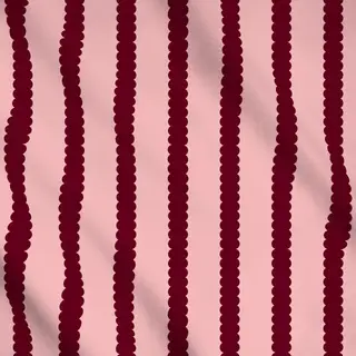 Meterware Bubble Stripes Rosa & Bordeaux