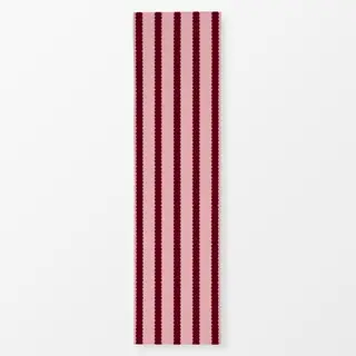 Tischläufer Bubble Stripes Rosa & Bordeaux