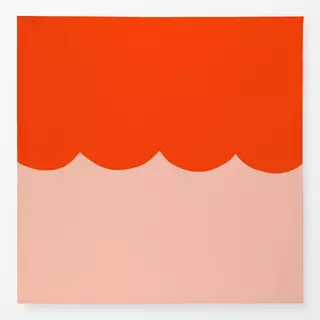 Tischdecke Bogenkante Rosa & Rot
