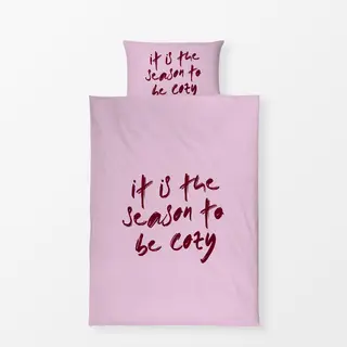 Bettwäsche Typo "cozy season"