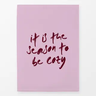 Geschirrtücher Typo "cozy season"