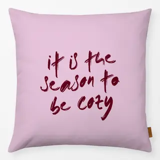 Kissen Typo "cozy season"