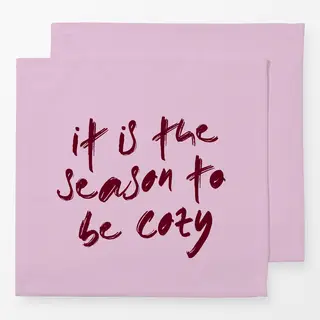 Servietten Typo "cozy season"