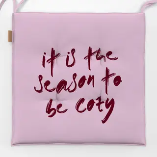 Sitzkissen Typo "cozy season"