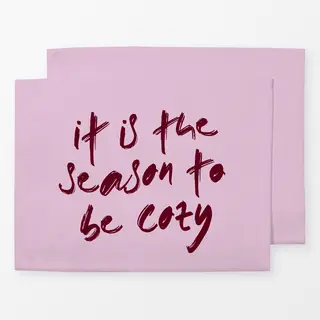 Tischset Typo "cozy season"