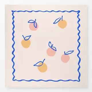 Tischdecke Orangen mit Rahmen
