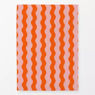 Geschirrtücher Wellen rosa orange