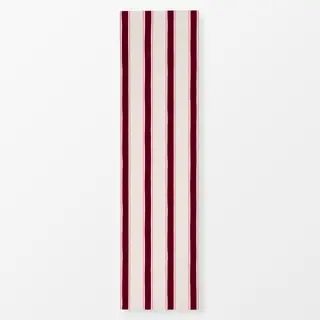 Tischläufer Streifen Pink Bordeaux