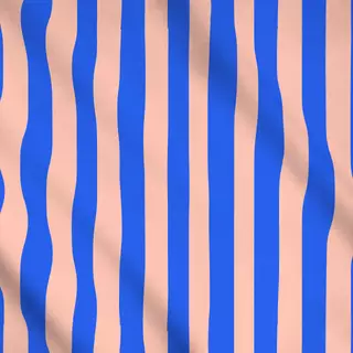 Meterware Streifen Rosa & Blau